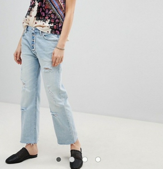 Free People Denim - FREE PEOPLE dark cropped jeans